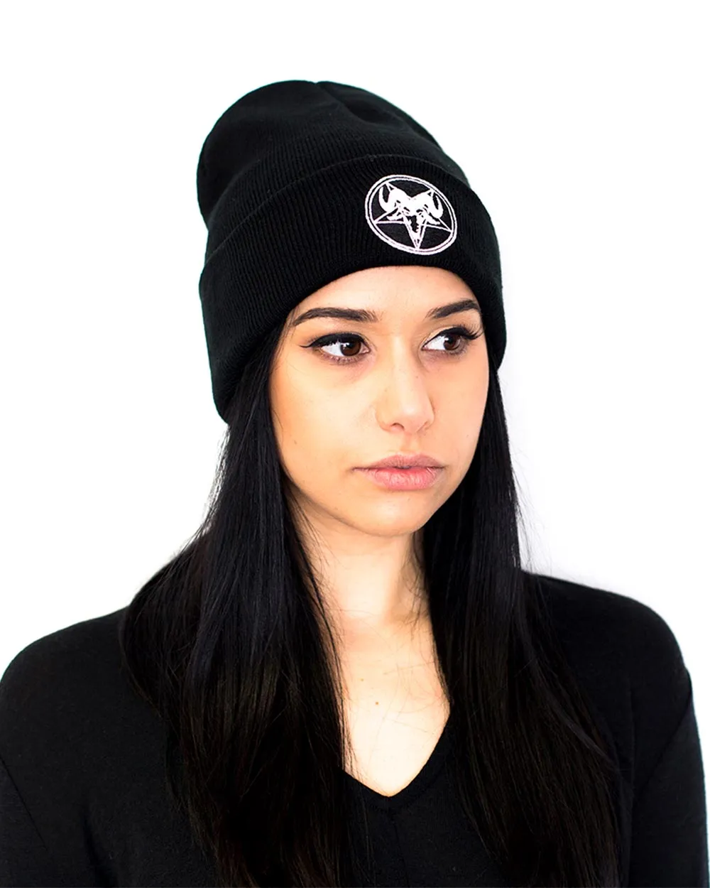 Devil Ram Black Beanie