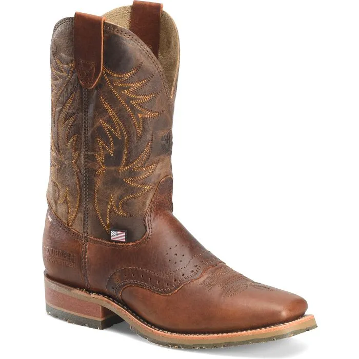 Double H Men's 11'' Feller Work Western Boot - Brown DH4653