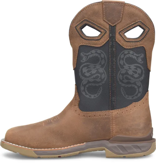 Double H Men's 11 Phantom Rider Serpentine CT WP Roper Boot - Brown PH5007