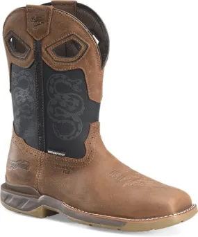 Double H Men's 11 Phantom Rider Serpentine CT WP Roper Boot - Brown PH5007