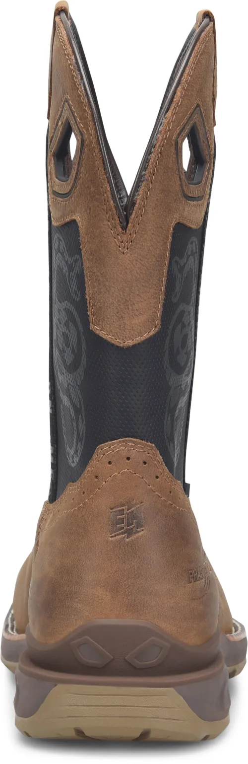 Double H Men's 11 Phantom Rider Serpentine CT WP Roper Boot - Brown PH5007