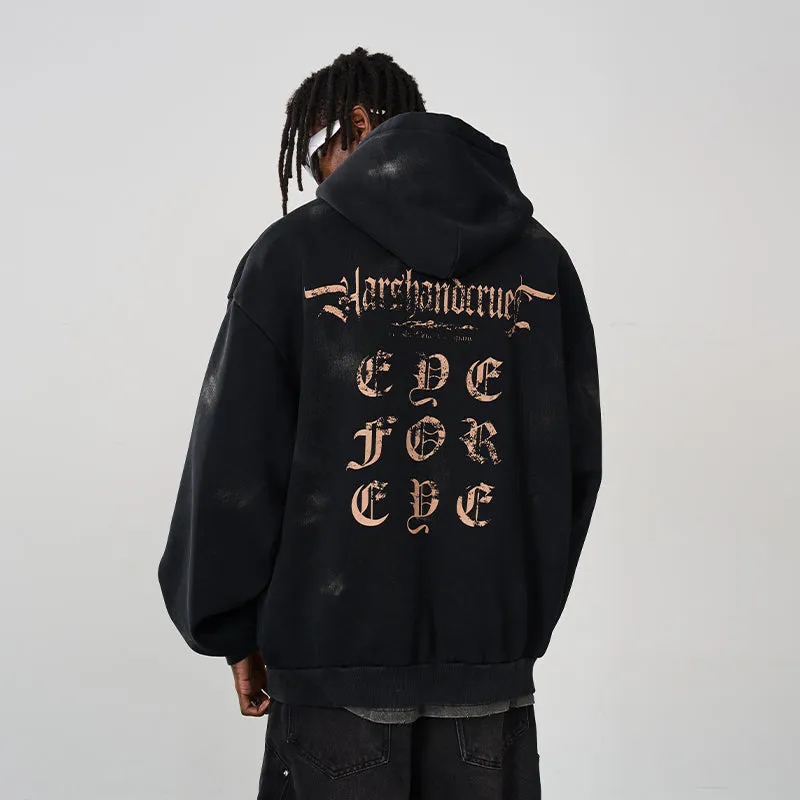 Eye For Eye Gothic Printed Hoodie