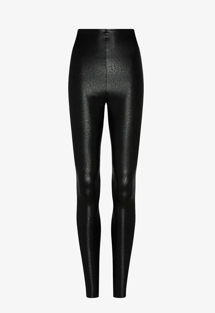 Faux Leather Leggings Black