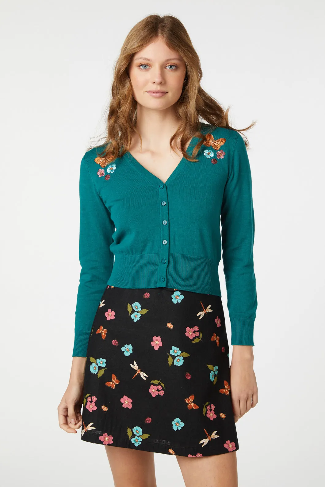 Flora Embroidered Cardi