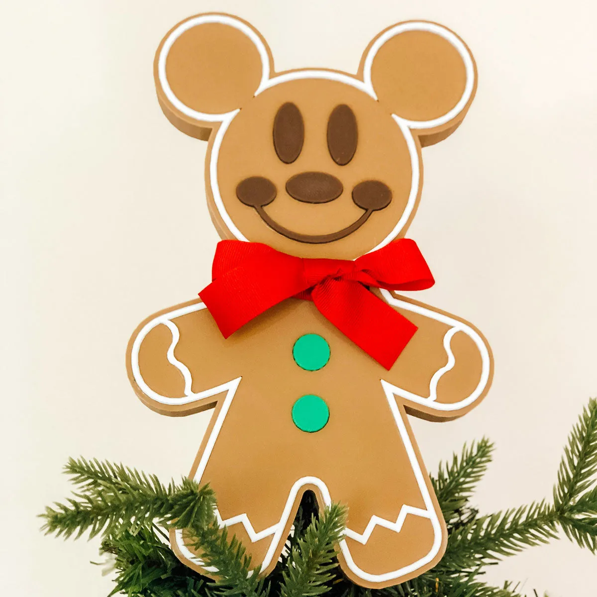 Gingerbread Mouse Christmas Tree Topper