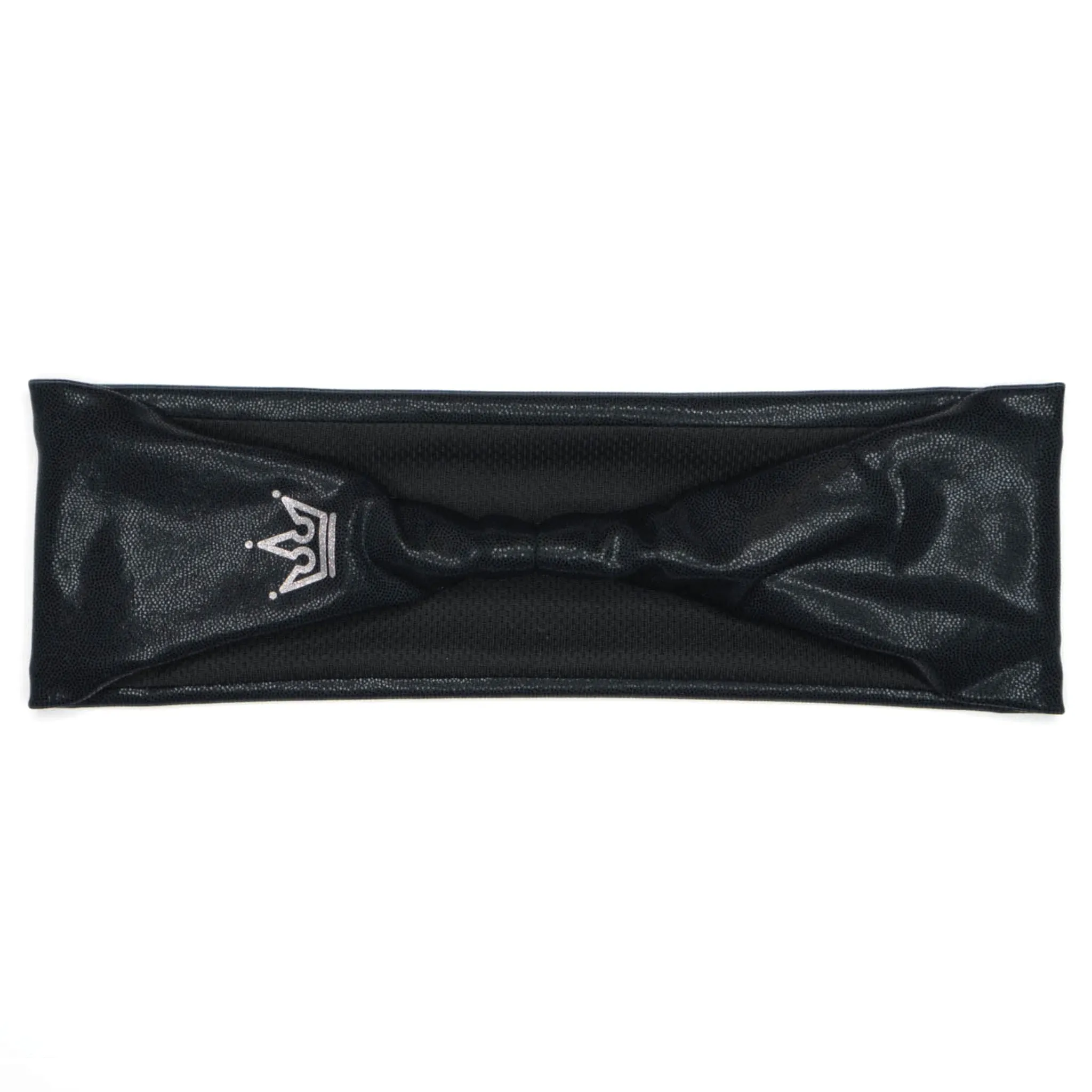 Glitter Black Athletic Headband