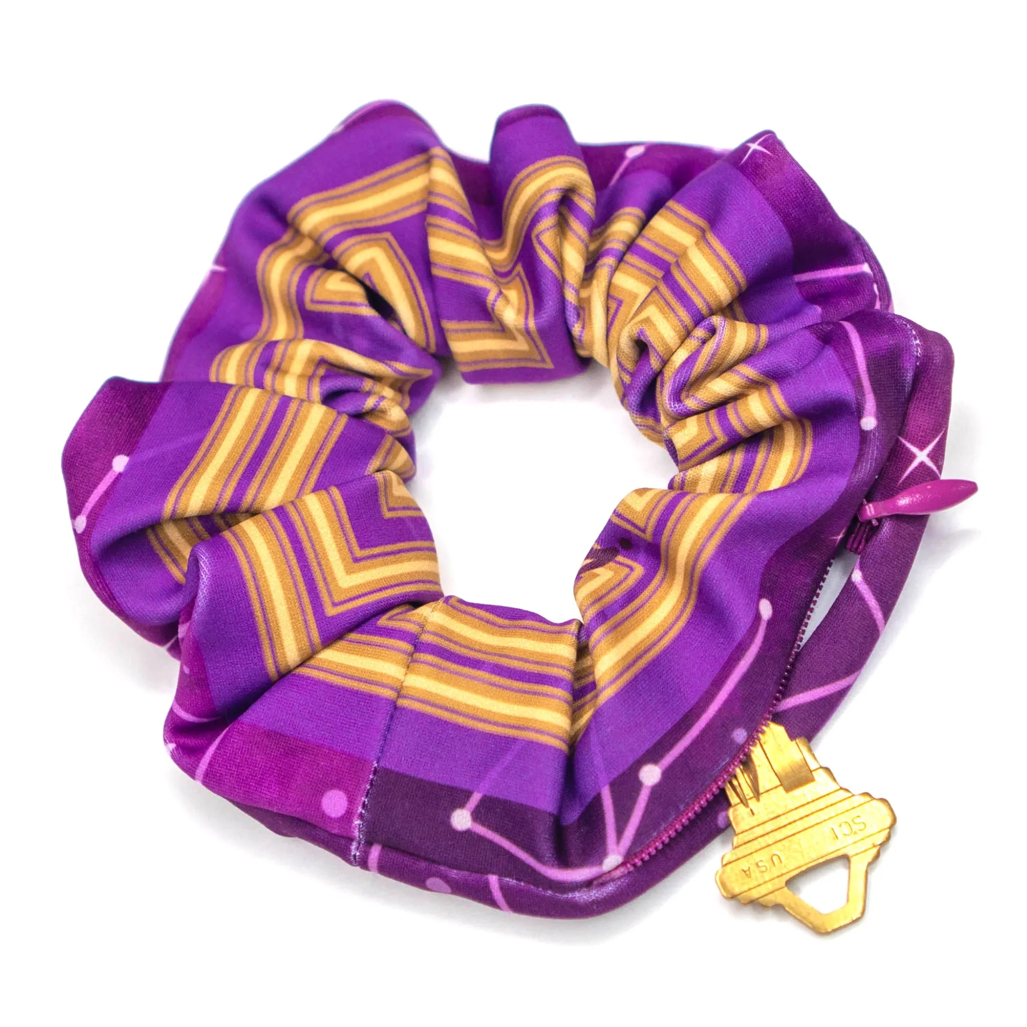 Greek Goddess Zipper Scrunchie