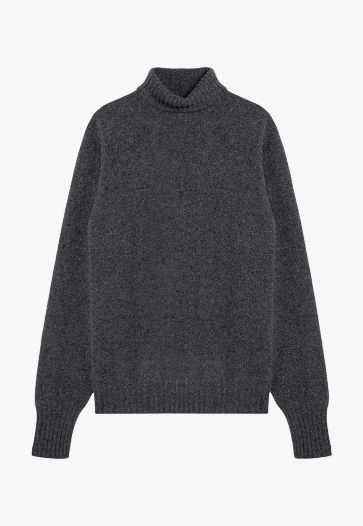 High-Neck Wool Sweater