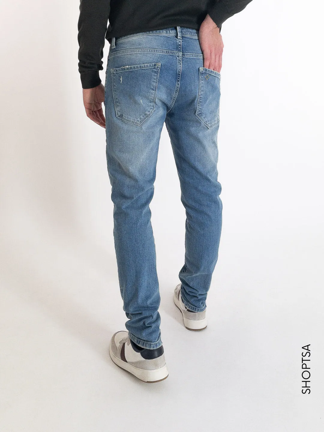 Jeans tapered chiaro - PONT DENIM