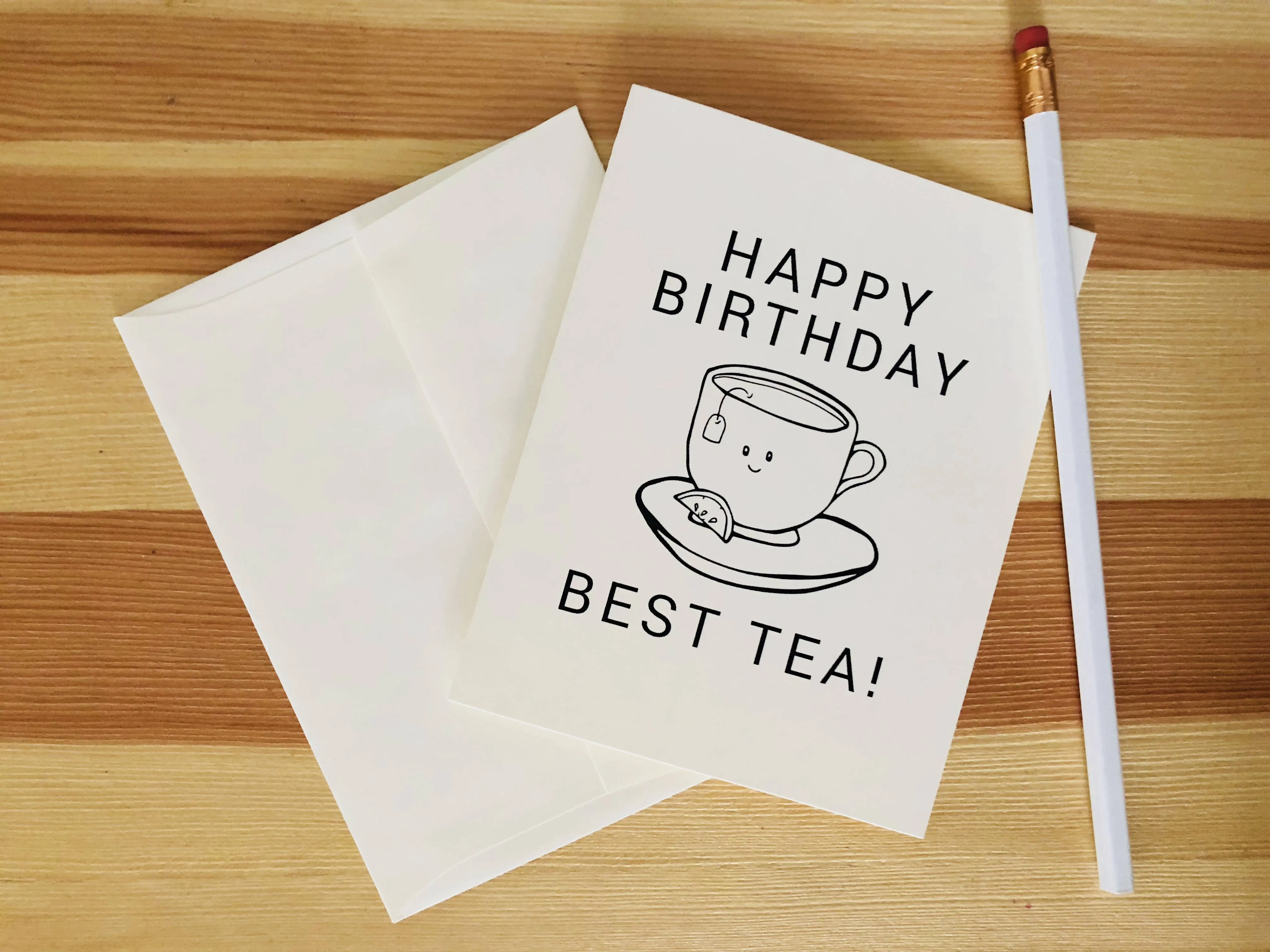 Karen Sue Studios - Happy Birthday Best Tea