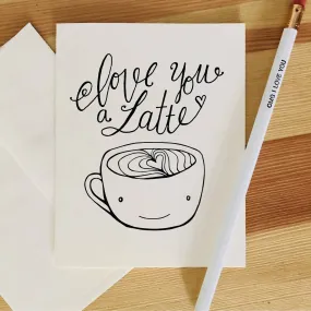 Karen Sue Studios- I love you a Latte