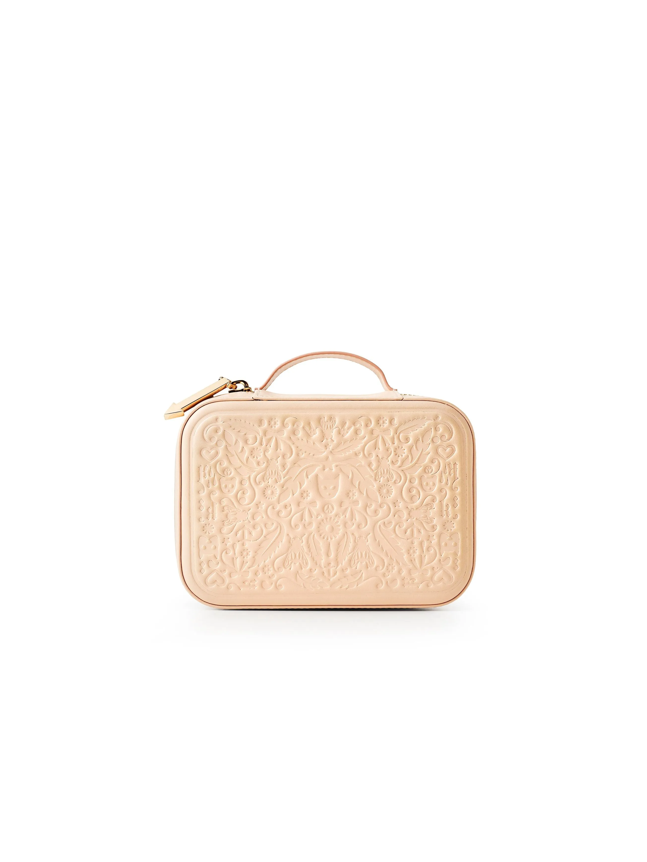 Karen Walker - Leather Jewellery Case Peach