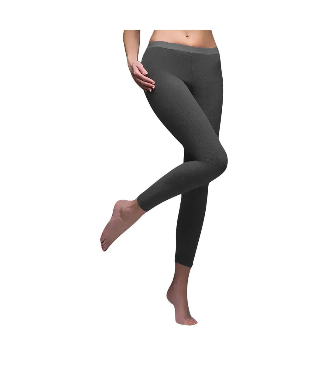 Ladies Thermal Microfleece Long Johns Leggings