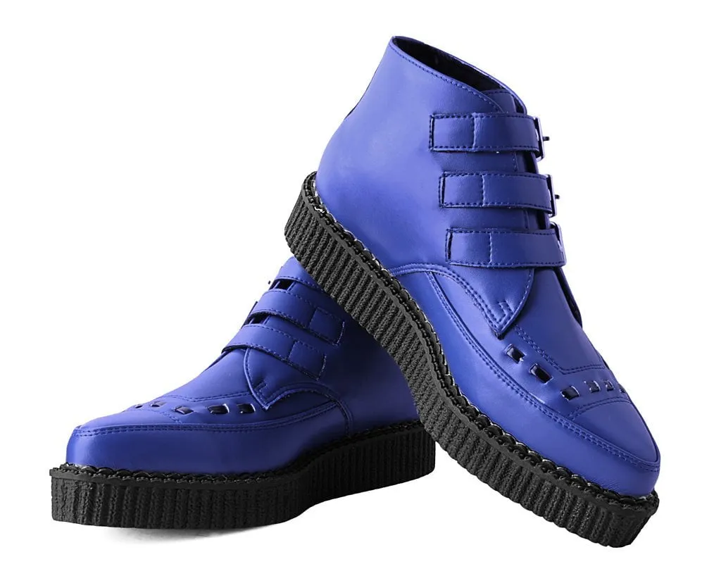 Lazuli Blue TUKskin 3-Buckle Pointed Creeper Boot