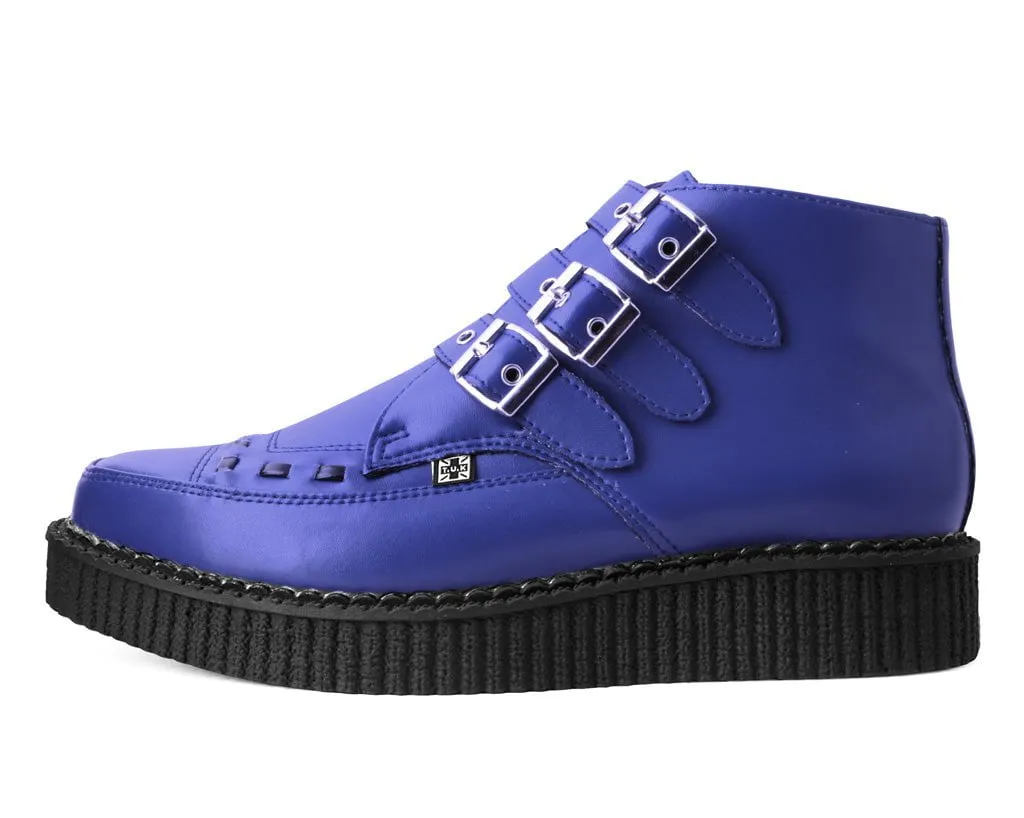 Lazuli Blue TUKskin 3-Buckle Pointed Creeper Boot