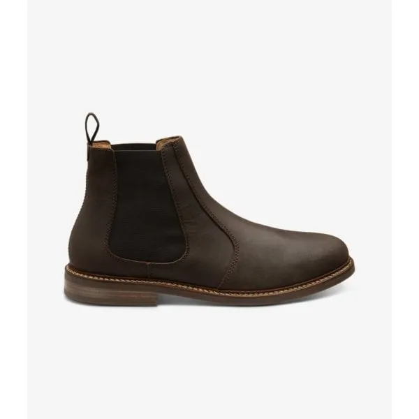 Loake Mens Davy Oiled Nubuck Chelsea Boot in Brown