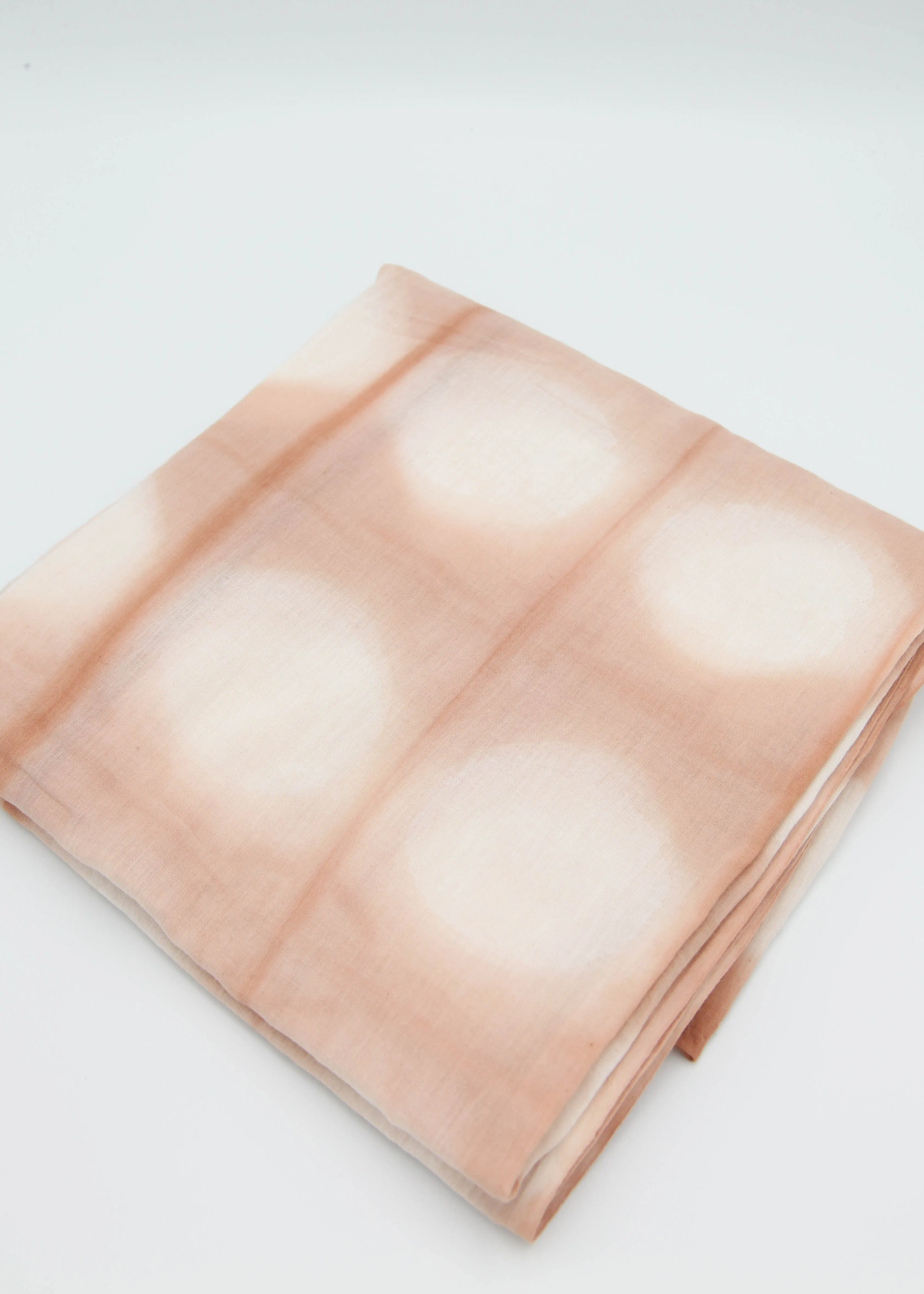 Long Gauze Shibori Scarf