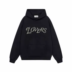 Love Me More Pearl Embroidered Hoodie