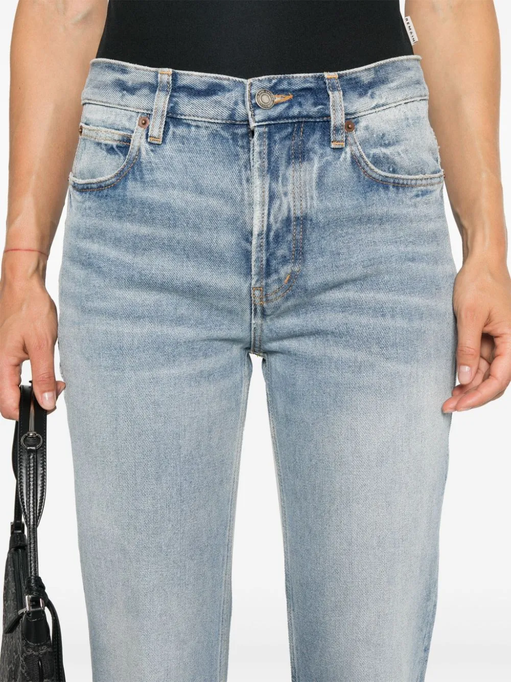 LOW-RISE STRAIGHT-LEG JEANS