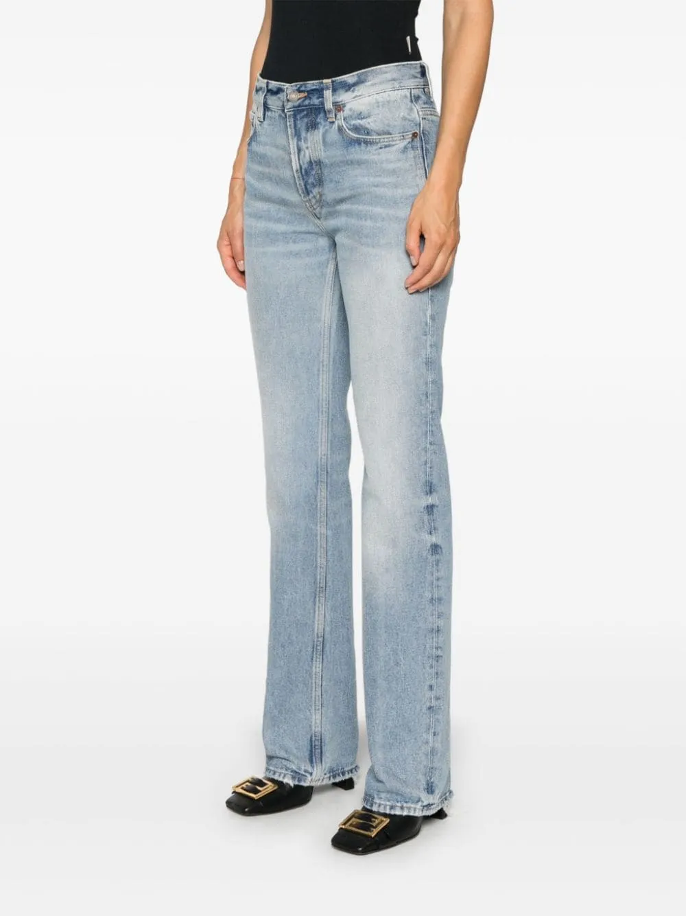 LOW-RISE STRAIGHT-LEG JEANS