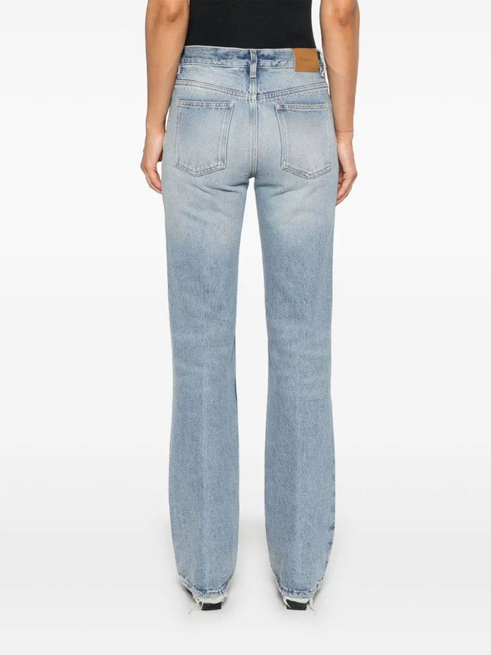 LOW-RISE STRAIGHT-LEG JEANS