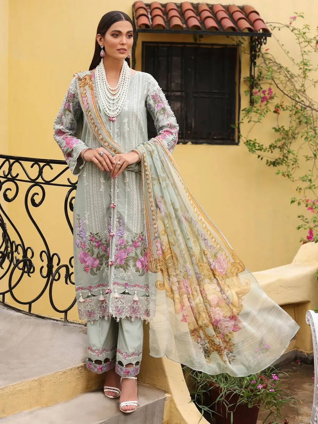 Luxe by Elaf Premium Dobby Lawn Unstitched 3Pc Suit ELJ-03B GRACELEN