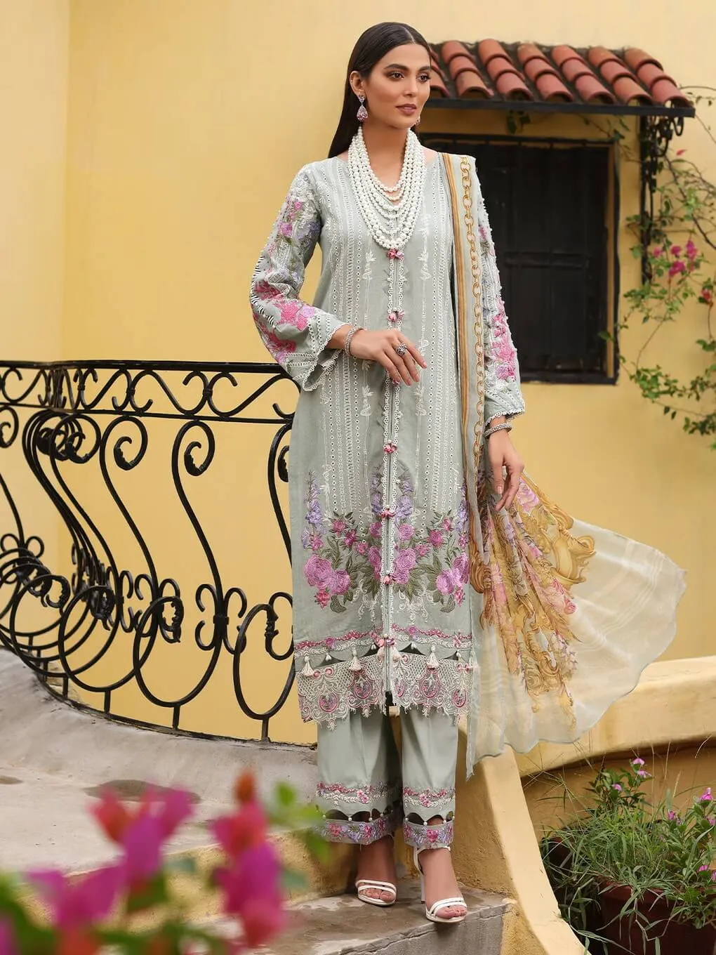 Luxe by Elaf Premium Dobby Lawn Unstitched 3Pc Suit ELJ-03B GRACELEN