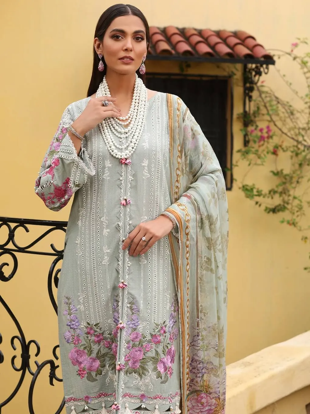 Luxe by Elaf Premium Dobby Lawn Unstitched 3Pc Suit ELJ-03B GRACELEN