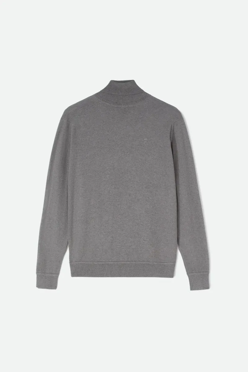 Maglia a collo alto in misto cashmere uomo Grigio