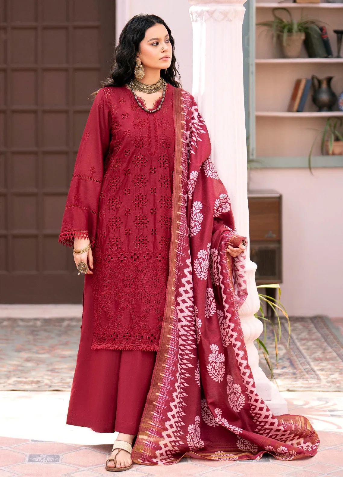 Mehru By Mahnur Embroidered Lawn Unstitched 3 Piece Suit - MHN24ML 1B