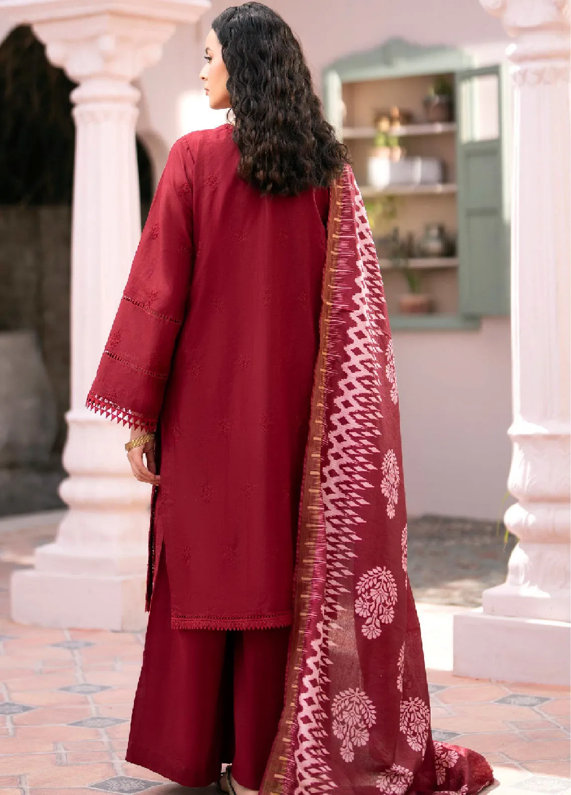 Mehru By Mahnur Embroidered Lawn Unstitched 3 Piece Suit - MHN24ML 1B