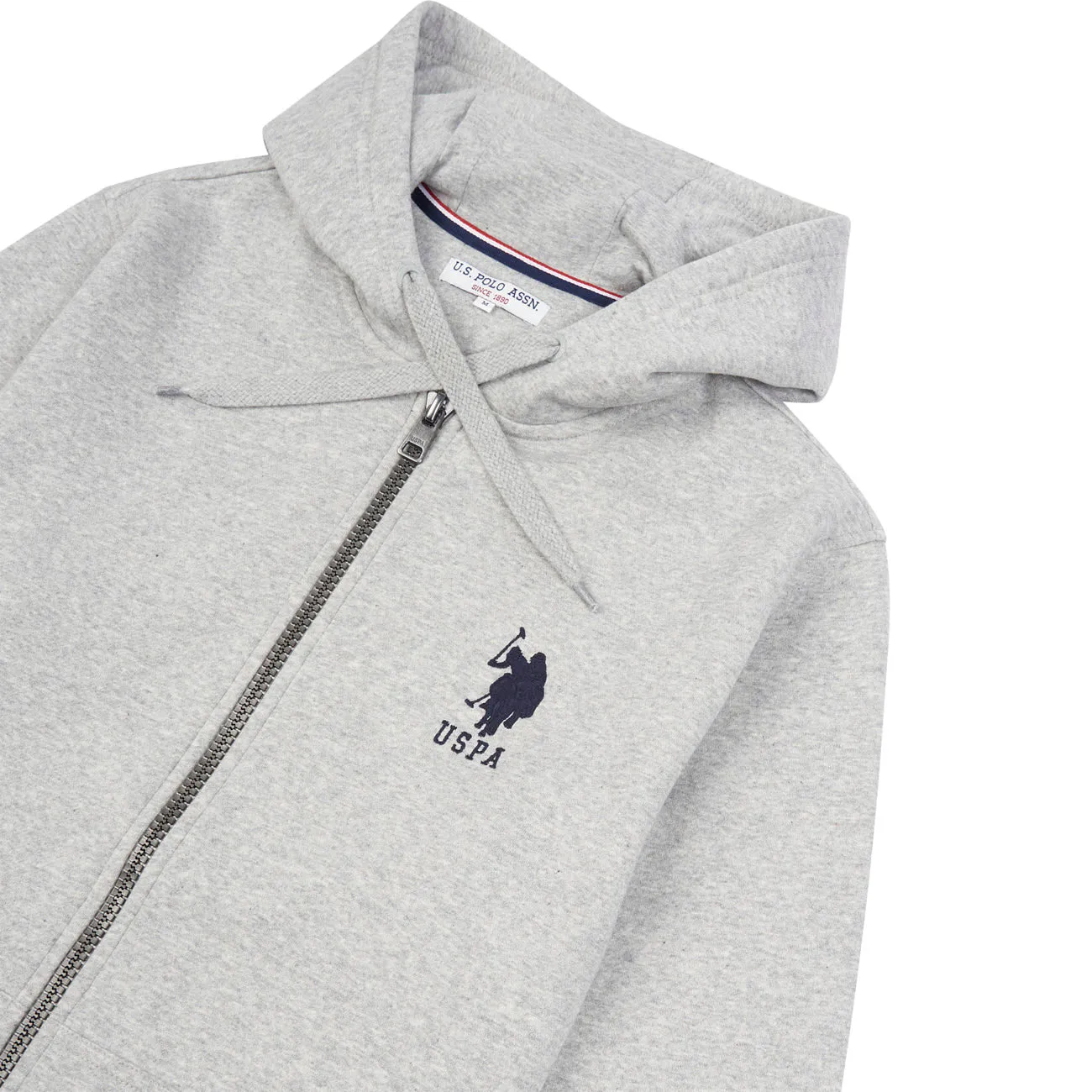 Mens Player 3 Zip-Through Hoodie in Vintage Grey Heather