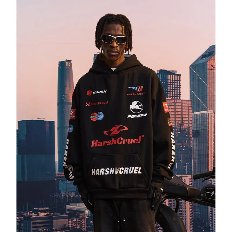 Multi Logo Racing Hoodie