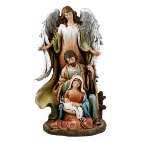 Nativity with Angel Figurine