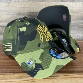 New York Yankees 2022 Armed Forces Day / Memorial Day Side Patch 9Twenty Dad Hat | Camo