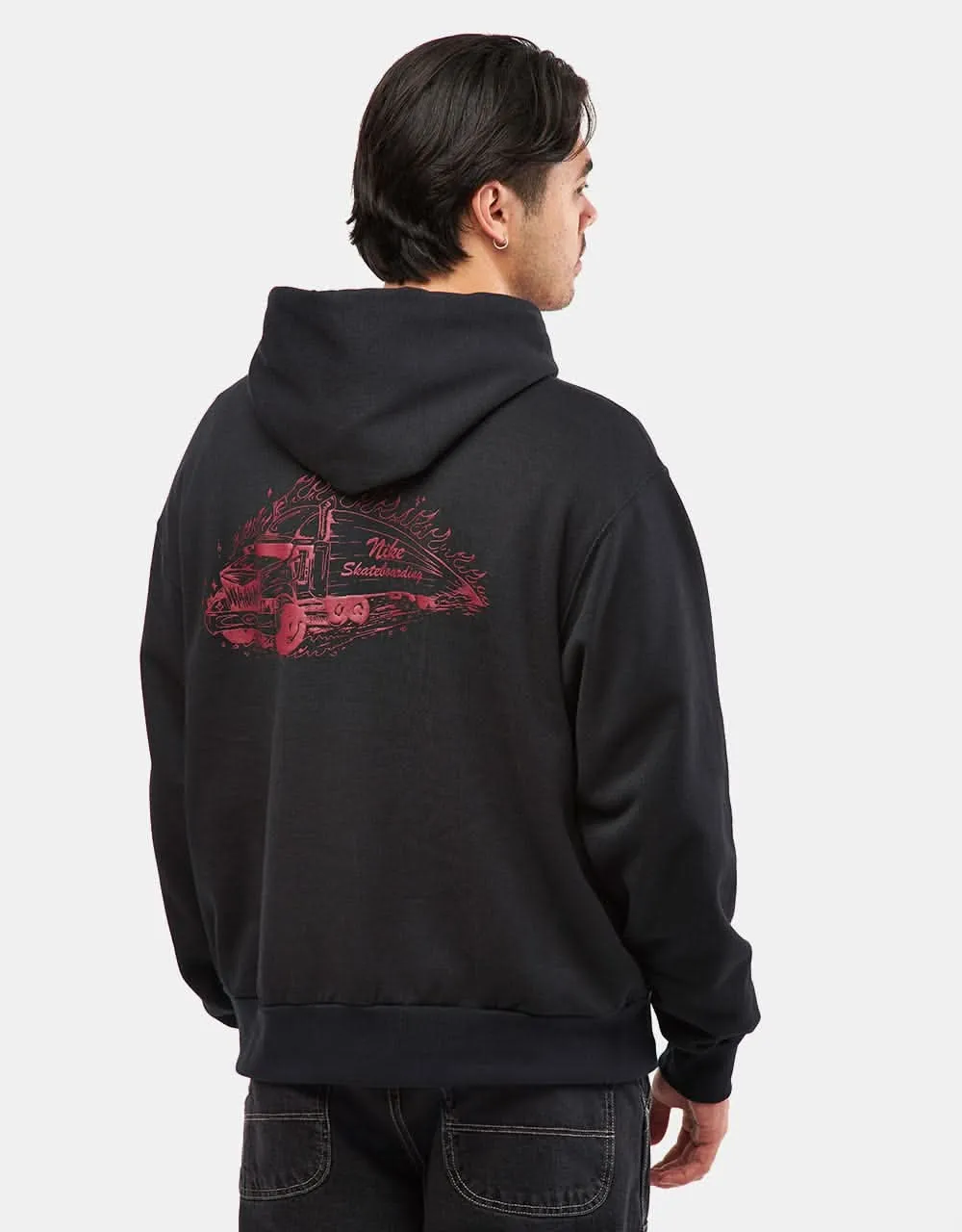 Nike SB Truckin Pullover Hoodie - Black