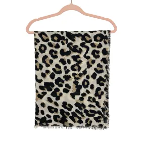 No Brand Animal Print Fringe Scarf