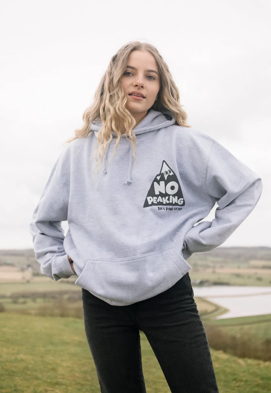 No Peaking Women's Slogan Hoodie