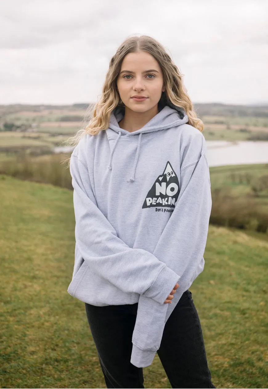 No Peaking Women's Slogan Hoodie