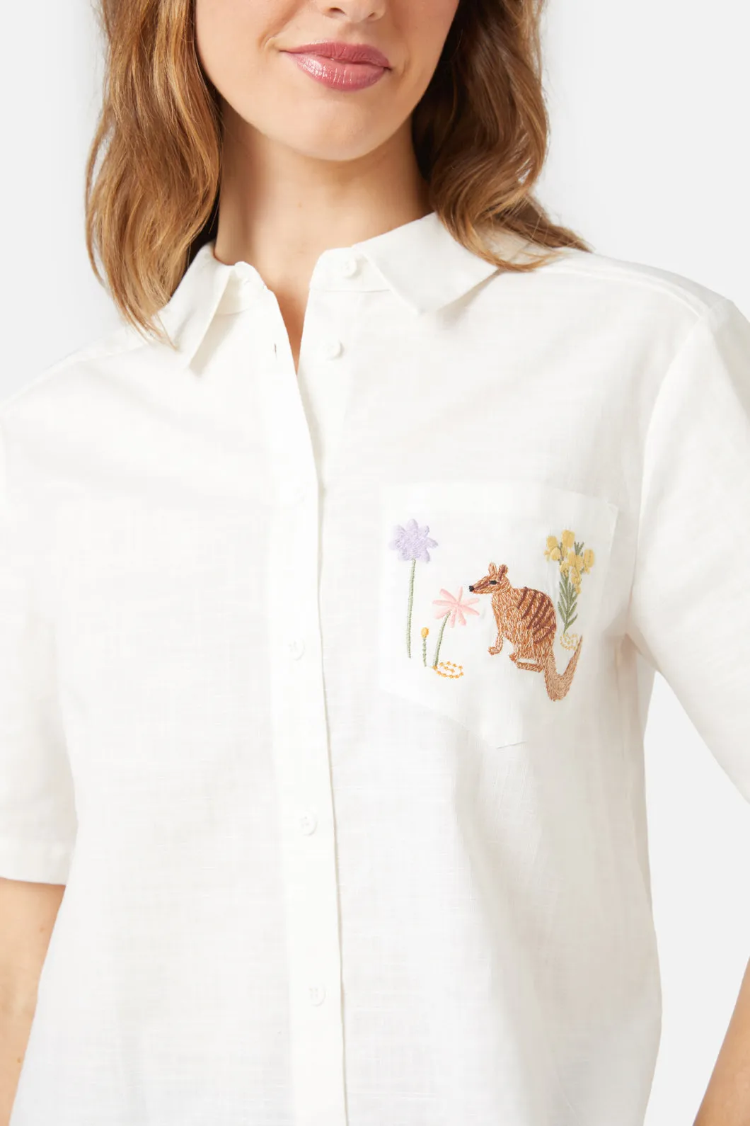 Numbat Embroidered Shirt