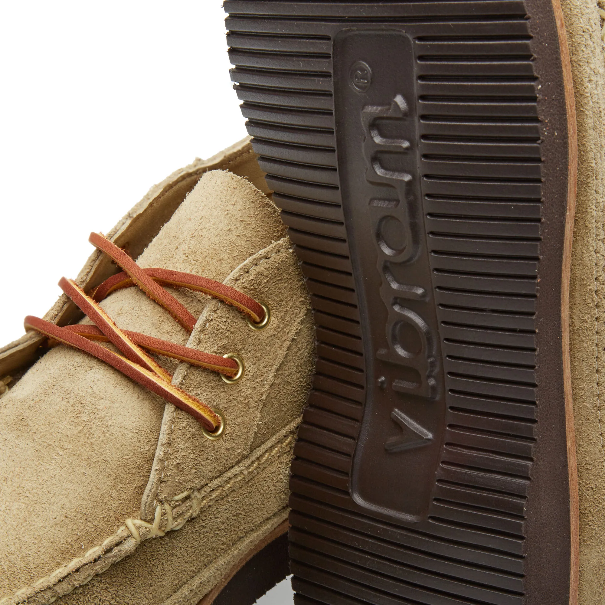 Oak Street Bootmakers Vibram Sole Trapper BootKhaki Suede