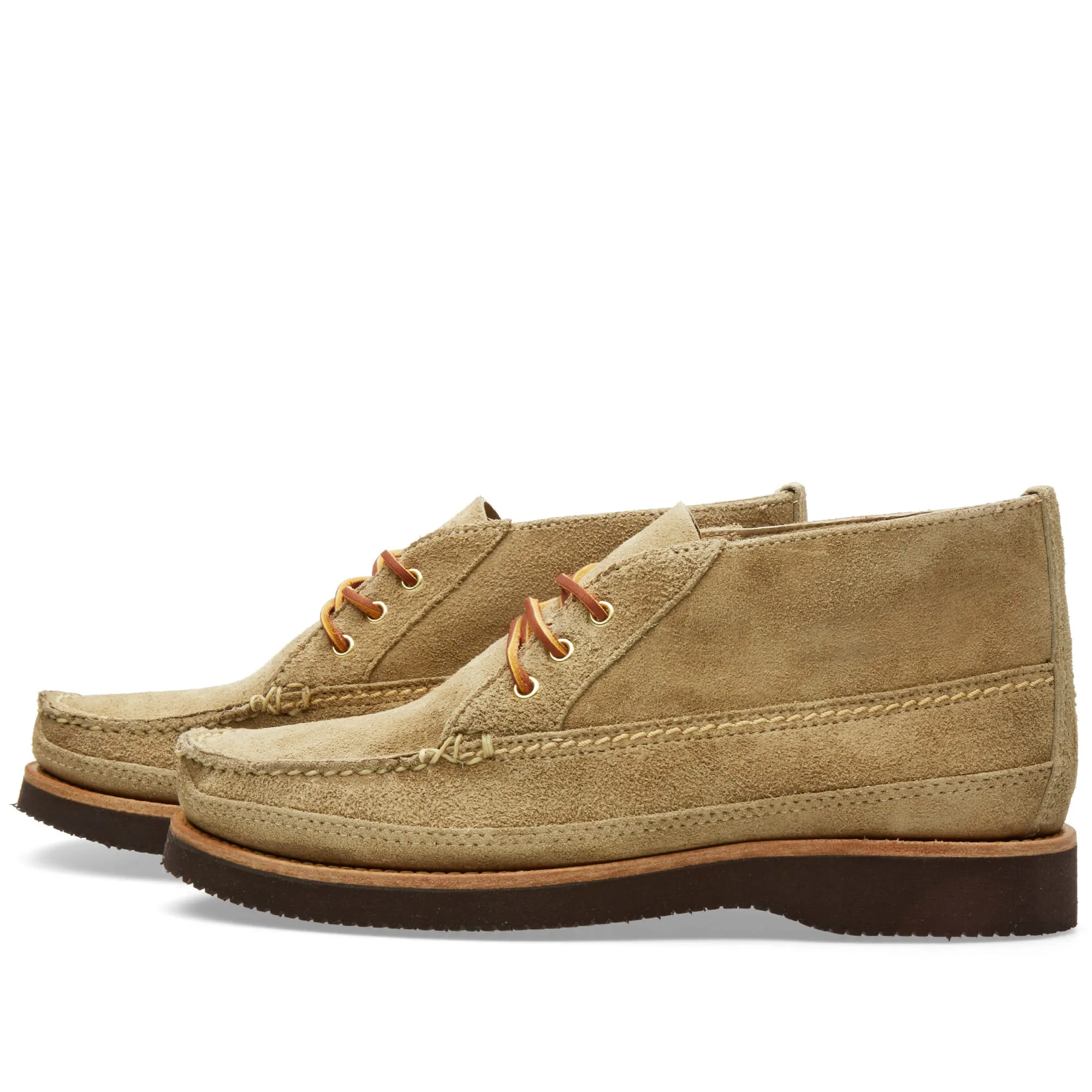 Oak Street Bootmakers Vibram Sole Trapper BootKhaki Suede