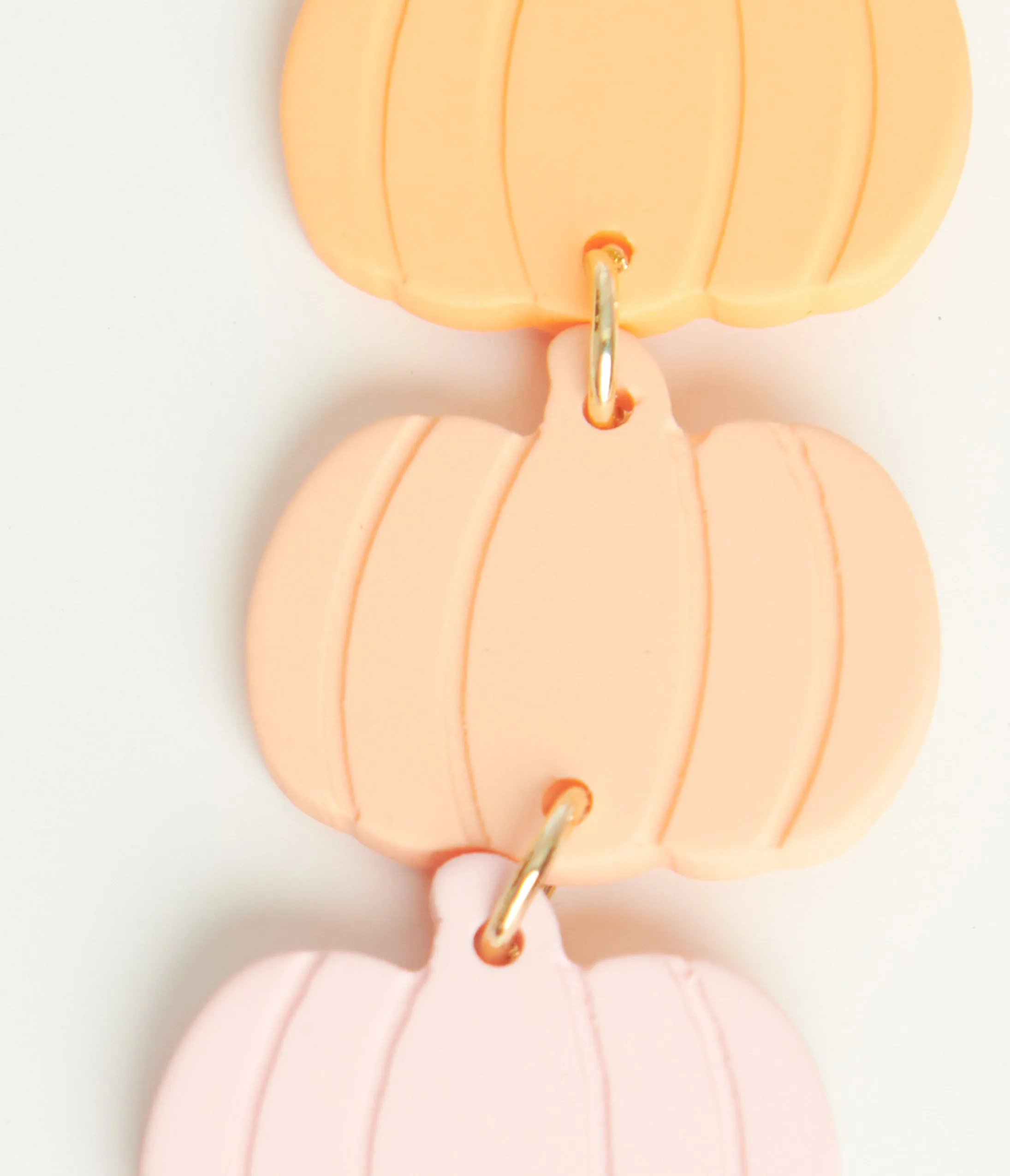 Pastel Pumpkin Drop Earrings