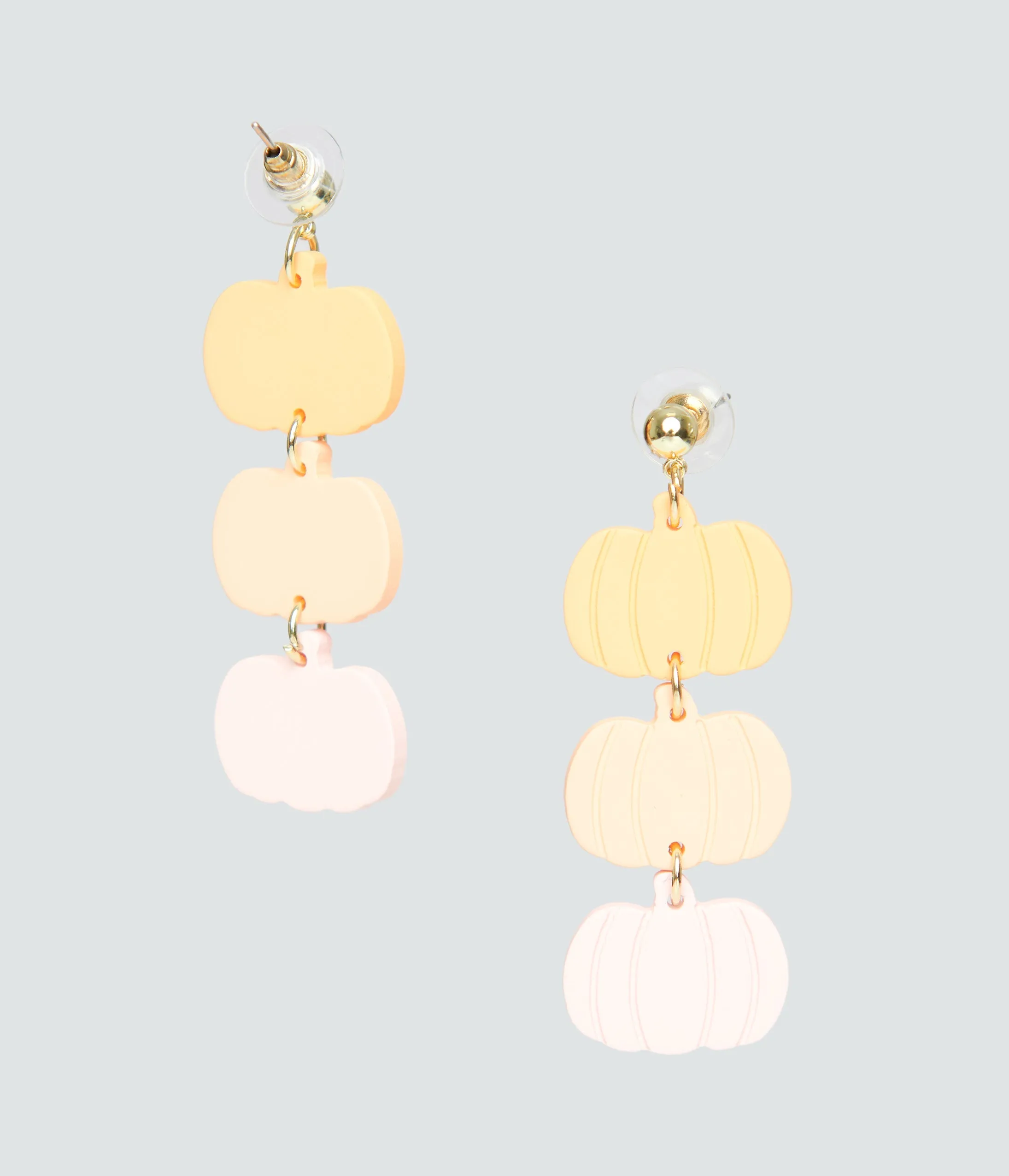 Pastel Pumpkin Drop Earrings