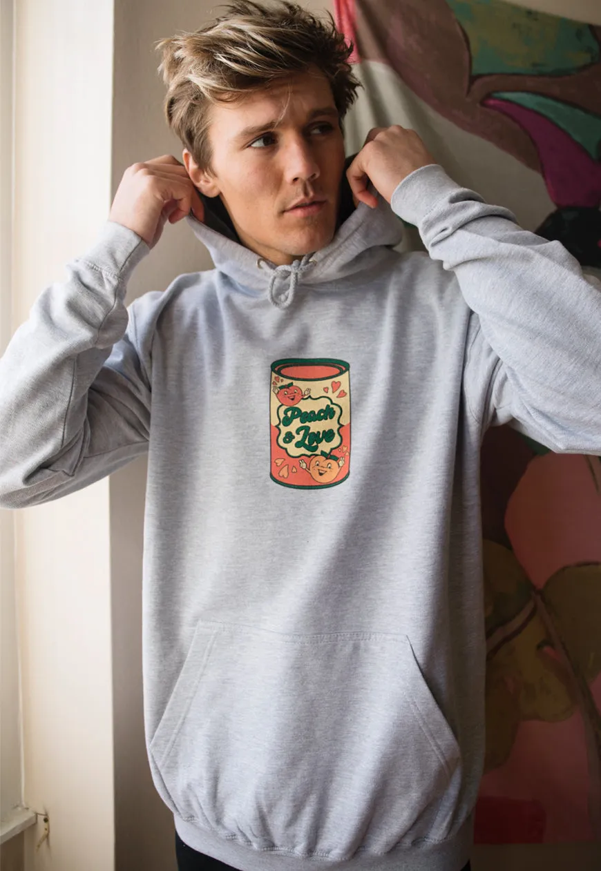 Peach and Love Men's Slogan Hoodie