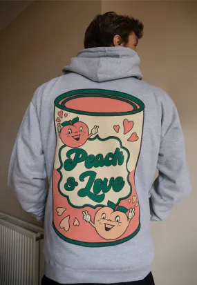 Peach and Love Men's Slogan Hoodie