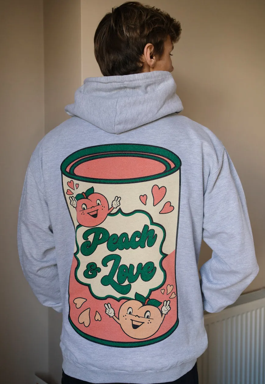 Peach and Love Men's Slogan Hoodie