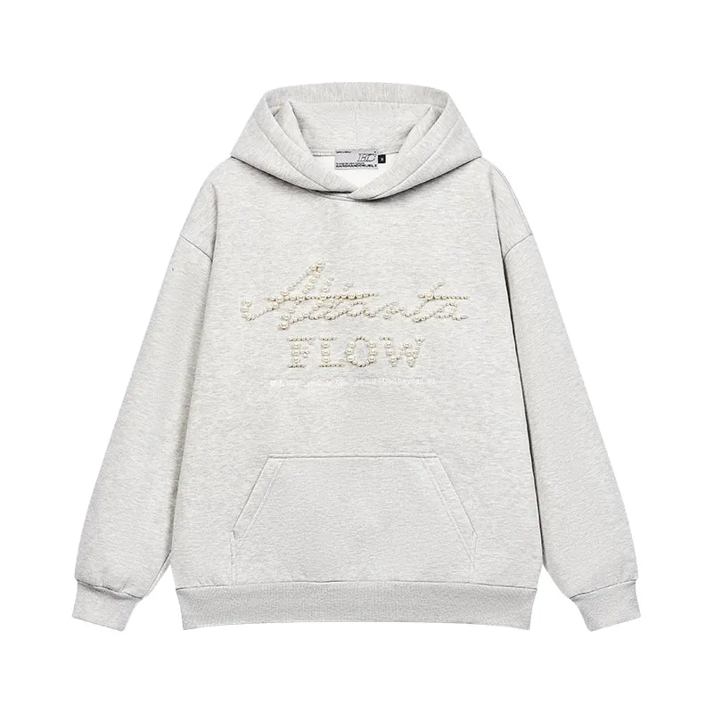 Pearl Embroidered Hoodie