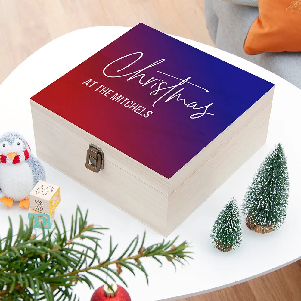 Personalised Gradient Family Christmas Eve Box