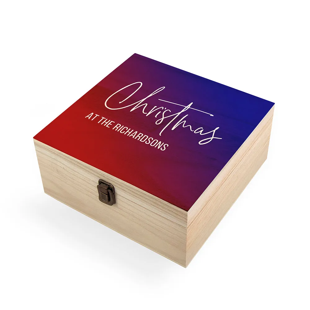 Personalised Gradient Family Christmas Eve Box